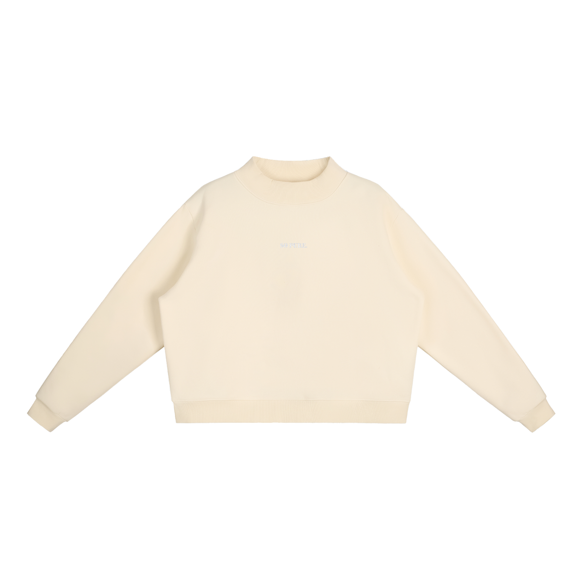 Essential Fleece Mock-Neck Crew Sweatshirt